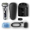 Braun Electric Razor for Men Foil Shaver with Precision Beard Trimmer, Rechargeable, Wet & Dry, Clean & Charge Station and Leather Travel Case, 6 Piece Set view 2