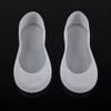 1Pair Full Length Silicone Moisturizing Socks Cracked Foot Care Protector Soft Silicone Gel SPA Deep Moisturising Full Foot Socks for Dry Hard Cracked Skin White (Big Size) view 3