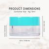 100 Jars - Beauticom High-Graded 5 Grams/5 mL BPA Free Thick Clear Acrylic 100% NO LEAK Plastic Jars empty Container Teal Lid for Cosmetic, Lip Balm, Beads, Creams, Lotion, Liquids, Sample, Travel view 4
