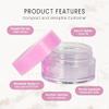 25 Jars - Beauticom High-Graded 5 Grams/5 mL BPA Free Thick Clear Acrylic 100% NO LEAK Plastic Jars empty Container Pink Lid for Cosmetic, Lip Balm, Beads, Creams, Lotion, Liquids, Sample, Travel view 3