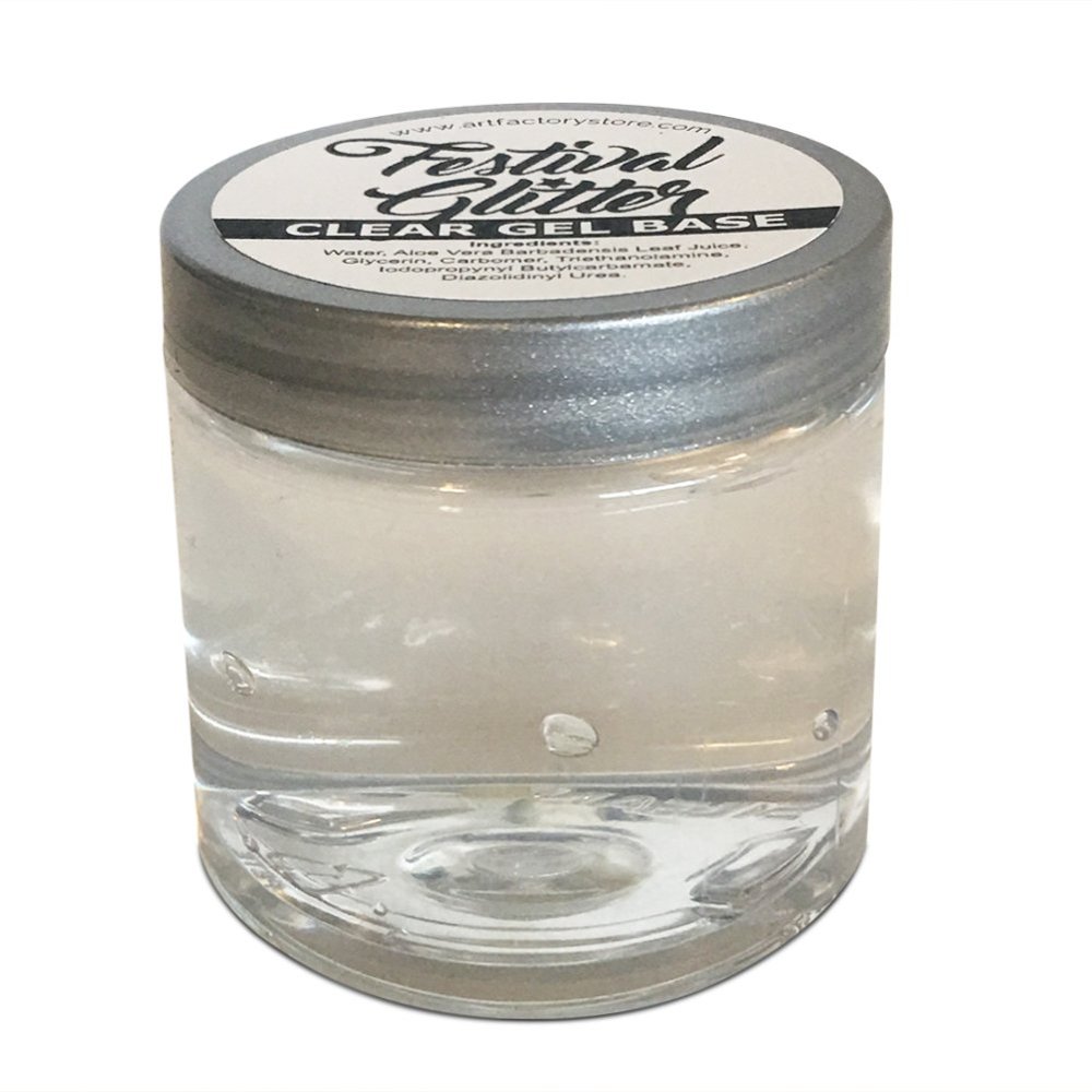 Art Factory Festival Glitter Clear Gel Base (4 oz)