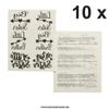 10 x Sibling Tattoo Card - Big/Little Sister/Brother in Black - Temporary Skin Tattoo (10) view 1