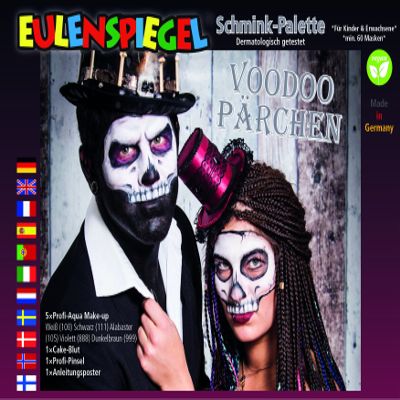 Eulenspiegel Make-Up Brush Pair of Voodoo Make Up Palette