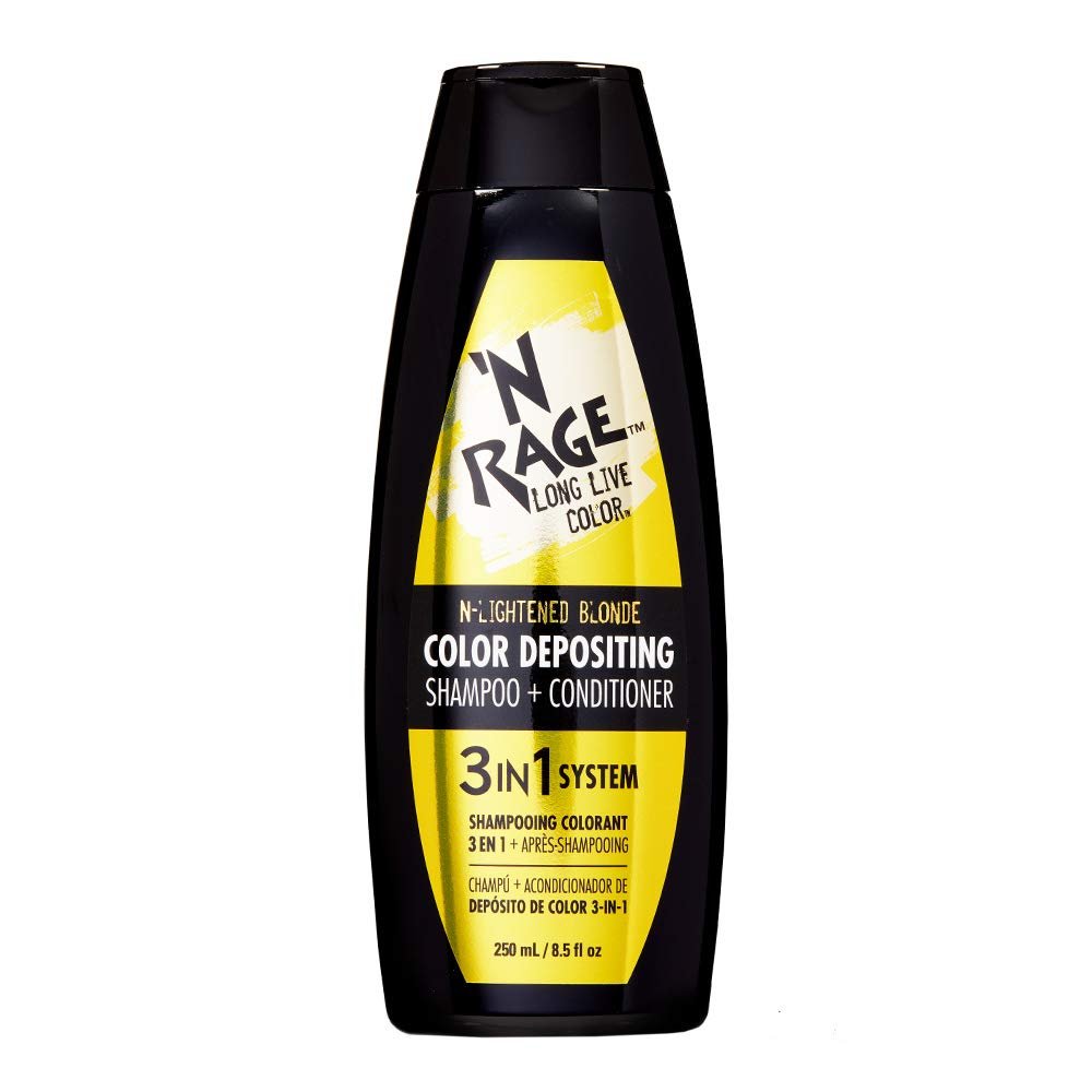 'N RAGE Color Depositing Shampoo + Conditioner 3-in 1 System N-Lightened Blonde