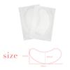 100 Pairs Set Under Eye Pads Disposable Eye Gel Patches for Eyelash Extensions Tool Kit, White Film view 4