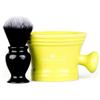 Fendrihan Synthetic Shaving Brush and Colorful Moderno Apothecary Shaving Mug Kit, The Perfect Men's Wet Shave Set (Black and White, Lime) view 1