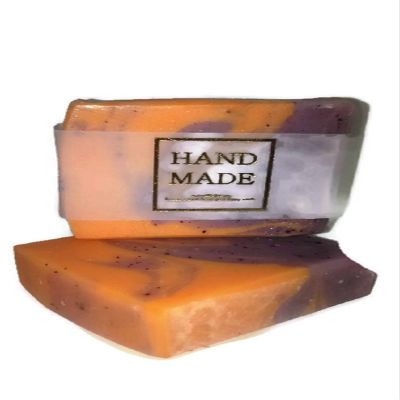 2 pack Best Seller Handmade Vegan Organic Olive Oil Raw Organic Moisturizer for acne, Eczema, Great For Sensitive skin Lavender and Orange Essential oil 4 oz bar