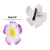 ALIMITOPIA Hawaiian Plumeria Hair Clip Foam Artificial Tropical Flower Hairpin Barrette Hair Accessories for Luau Beach Party(Plumeria Flower;12pcs;Medium Size) view 2
