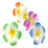 ALIMITOPIA Hawaiian Plumeria Hair Clip Foam Artificial Tropical Flower Hairpin Barrette Hair Accessories for Luau Beach Party(Plumeria Flower;12pcs;Medium Size) view 4