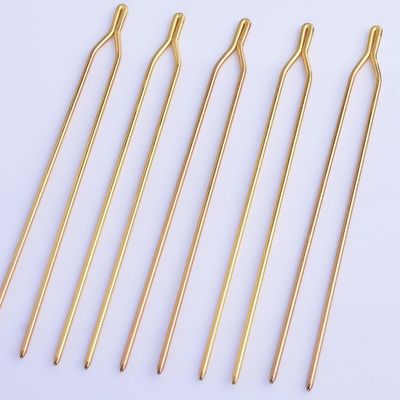 125mm Brass Y Hairpin Hair Clips Bridal Hairpins Hair Stick Hair Pick Hair Jewelry Wedding Accessories,Sold 10pcs/lot,Gold Plated