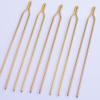 125mm Brass Y Hairpin Hair Clips Bridal Hairpins Hair Stick Hair Pick Hair Jewelry Wedding Accessories,Sold 10pcs/lot,Gold Plated view 1