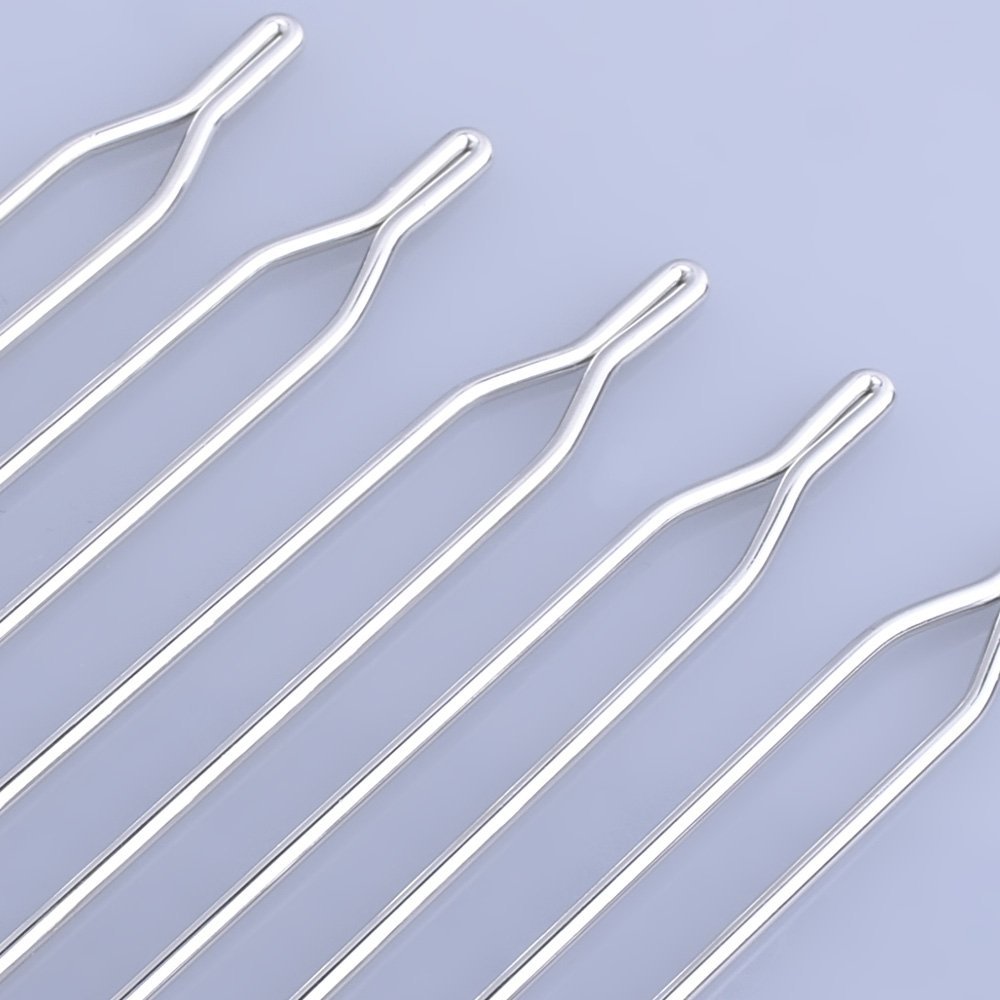 125mm Brass Y Hairpin Hair Clips Bridal Hairpins Hair Stick Hair Pick Hair Jewelry Wedding Accessories,Sold 10pcs/lot,Nickel