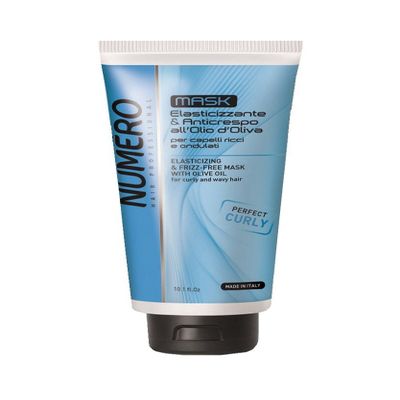 Brelil Numero Elasticizing & Frizz-Free Mask with Olive Oil for curly and wavy Hair (10.1 fl.oz.)
