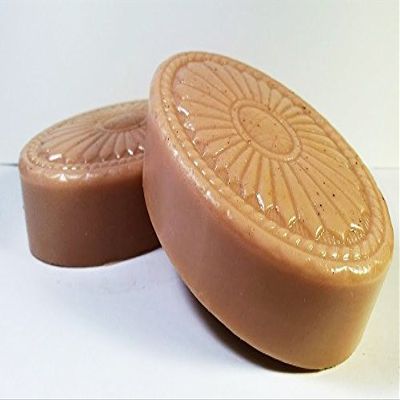 2 Pc Patchouli Scented Shea Soap Set - Concho Design - Large Bars