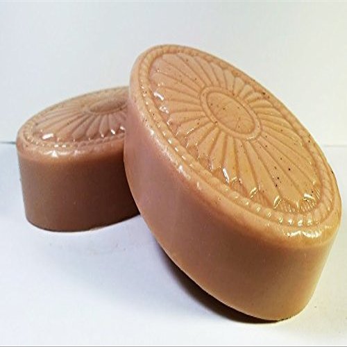 2 Pc Patchouli Scented Shea Soap Set - Concho Design - Large Bars