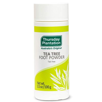 Thursday Plantation Tea Tree Foot Powder, Helps Prevent Foot Odor and Sweat, 3.5 Ounces