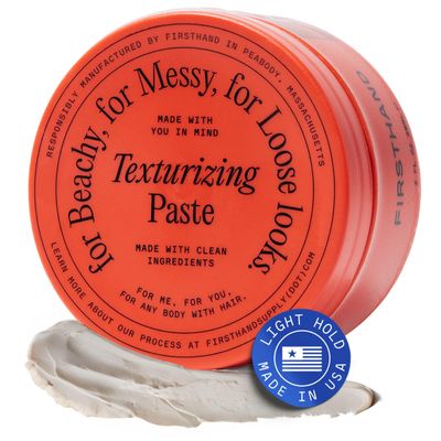 Firsthand Supply Texturizing Paste for Men & Women - Medium Hold, Natural Finish  Water-Based, Non Greasy Texture Clay  Adds Lasting Volume with Perfect Hair Day Texture  For Longer Hair  3oz