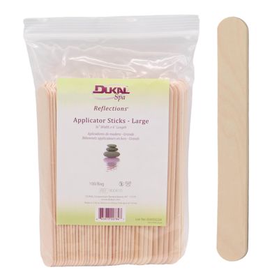 Dukal Reflections Wax Body Treatment Applicators, Beige, 100 Count