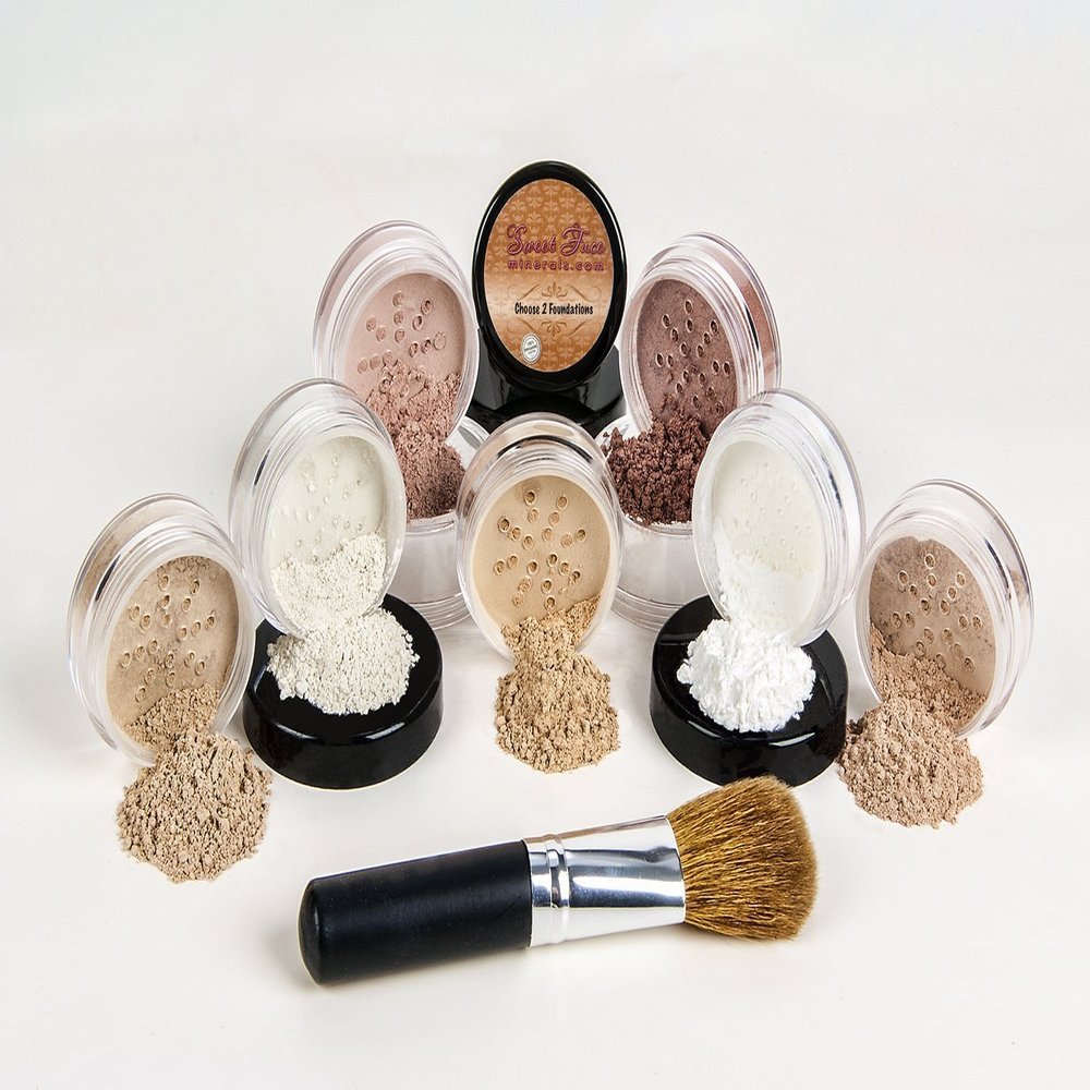 $40 SPECIAL (WARM & BEIGE) Full Size Mineral Makeup Kit Foundation Concealer Bare Face Matte Set