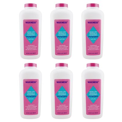 Waxness Sensi-Dry Waxing & Sugaring Powder 14 Oz Pack of 6