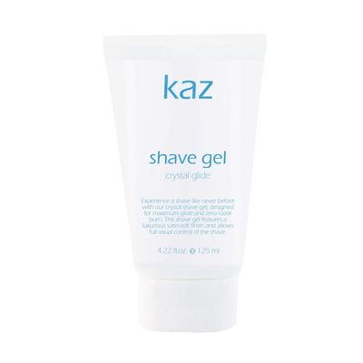 Waxness Kaz Crystal Glide Shave Gel - Clear Shaving Gel for Smooth Razor Glide & Ingrown Hair Care 4.22 fl oz (125 ml) Professional Skin Care