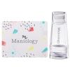 Maniology Mini Dual-Ended Clear Nail Stamper with Scraper Card | Transparent Silicone Stamper for Precise Nail Design Placement  Essential Nail Art Stamping Tool view 1