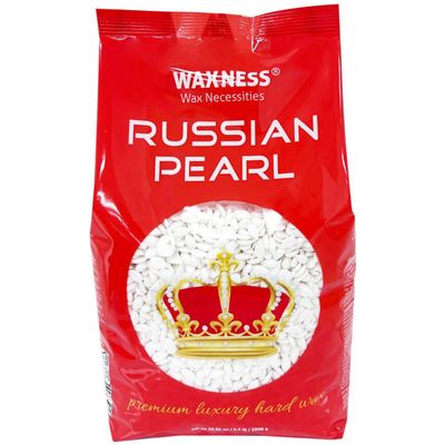 Waxness Polymer Blend Premium Luxury Hard Wax Russian Pearl 4.4 Lb / 2 Kg