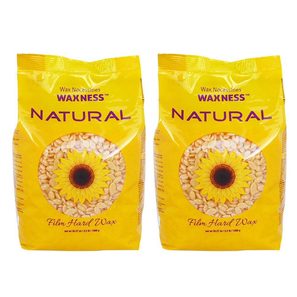 Waxness Wax Necessities Hard Wax Beads Natural 2.2 lb / 1 kg Pack of 2