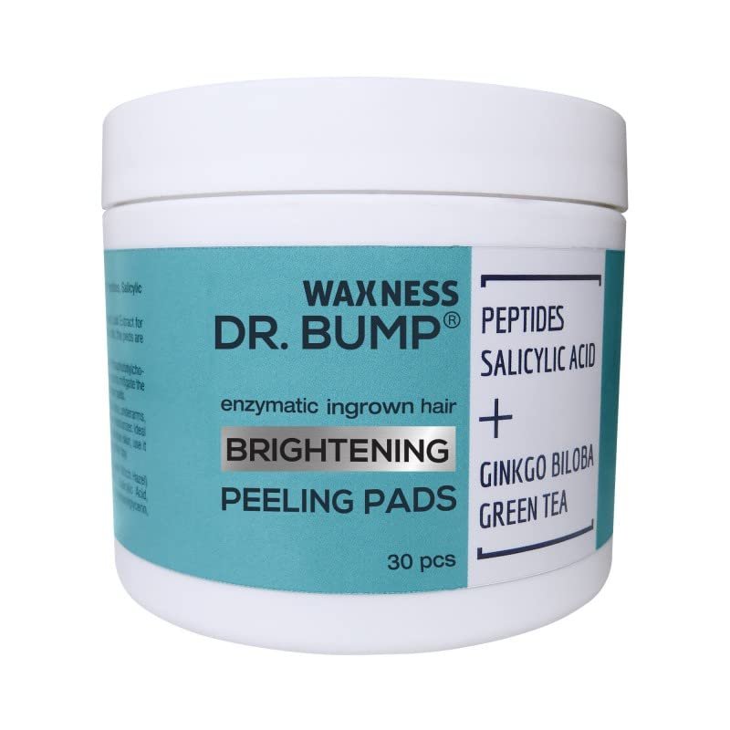 Waxness Dr. Bump Enzymatic Ingrown Hair Pads 2 Steps - Peeling & Brightening 30 pcs