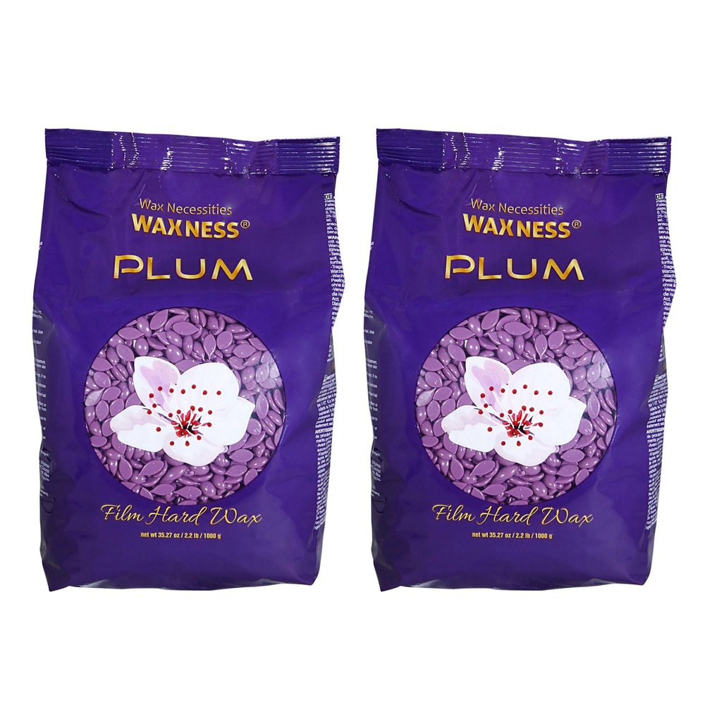Waxness Premium Hard Wax Plum 2.2 lb - Pack of 2