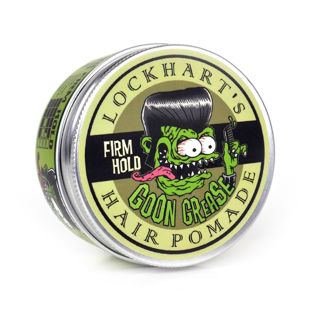 Lockharts Goon Grease The Legendary Original Oil-Based Pomade for Men Barber-Grade Hold, Brilliant Shine Handcrafted, Moisture-Locking Formula with Avocado Oil and Lanolin (3.4 oz)