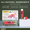BALMSHOT Organic Lip Balm - Pomegranate Flavor - SPF 15, Made in USA view 2