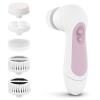 Waterproof Facial Cleansing Spin Brush Set with 5 Exfoliating Brush Heads - Electric Face Scrubber Cleanser Brush by CLSEVXY - Face Brush for Gentle Exfoliation and Deep Scrubbing view 1