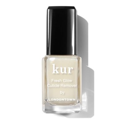 LONDONTOWN Fresh Glow Cuticle Remover - Instant Cuticle Remover Liquid - No Tool or Cutting Moisturizing Softening Nail Care for Dry, Damaged Cuticles, .40fl oz