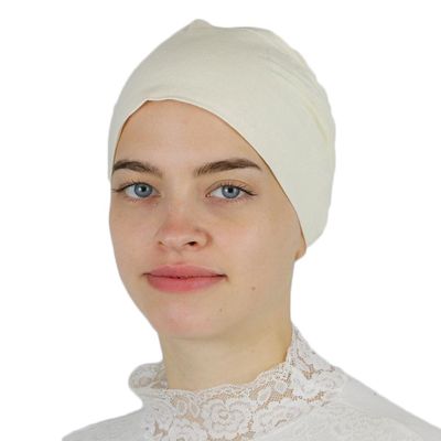 Modefa Non-Slip Cotton Bonnet (Ivory)