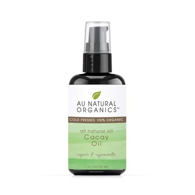 Au Natural Organics Cacay Oil - 100% Cold Pressed Kahai, Natural Retinal Vitamin A, E for Hair, Face, Body, Nails - Anti Wrinkle Face Oil, Repair Dry Damaged Hair, Reduces Flakes on Scalp 30ml