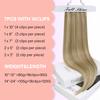 Full Shine Highlight Blonde Hair Extension Clip In Human Hair, 16 Inch Clip In Hair Extensions Real Human Hair, Ash Blonde Highlight Dirty Blonde Clip Ins 120g 7Pcs view 3