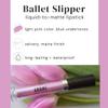 Aromi Matte Liquid Lipstick | Light, Baby Pink Lip Color with Blue Undertones, Long-lasting, Vegan, Cruelty-free, Gluten, Paraben, + Phthalate Free (Ballet Slipper) view 4