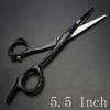 5.5" 6" 6.5" black professional hair scissors high hardness 400C steel cutting scissors (6.5'' Cutting scissors) view 2