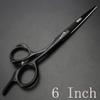 5.5" 6" 6.5" black professional hair scissors high hardness 400C steel cutting scissors (6.5'' Cutting scissors) view 3