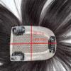 Remy Human Hair Toppers with Clip, Susanki 2.4"x 4.7" Silk Base Wiglet Wiglet Hairpiece for Women with Thinning Hair, 10" Brown view 4