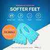 5-Toe Gel Lined Foot Moisturizing Socks by NatraCure  Aloe & Shea Infused Fuzzy Hydrating Socks - Soft Feet Moisturizer Spa & Pedicure Socks for Dry Cracked Heels, Calluses - Size: XX-Small view 3