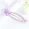 Womens Barrettes multicolor Elegant Rhinestone Butterfly Barrettes Hair Clips Amazing Crystal Hair Pins for Women and purple view 1