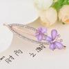 Womens Barrettes multicolor Elegant Rhinestone Butterfly Barrettes Hair Clips Amazing Crystal Hair Pins for Women and Purple view 1