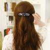 Womens Barrettes Three Styles Blue Rhinestone Antique Silver Barrettes Headwear Jewelry Fashion Flower Leaves Hair Clips Hairpin A1-143 view 2