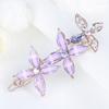 Womens Barrettes multicolor Elegant Rhinestone Butterfly Barrettes Hair Clips Amazing Crystal Hair Pins for Women and Purple view 1