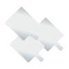 (3) Large Unbreakable Single Sided Barber Mirror view 1