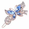 Womens Barrettes multicolor Elegant Rhinestone Butterfly Barrettes Hair Clips Amazing Crystal Hair Pins for Women and Blue view 1