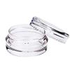 Home Spare Empty PET Bottles 2/3/5/10/15/20g Small Empty Cosmetic Refillable Bottles Plastic Eyeshadow Makeup Face Cream Jar Pot Container 10Pcs Cosmetic Jar view 1
