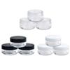 Home Spare Empty PET Bottles 2/3/5/10/15/20g Small Empty Cosmetic Refillable Bottles Plastic Eyeshadow Makeup Face Cream Jar Pot Container 10Pcs Cosmetic Jar view 4